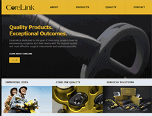 Tablet Screenshot of corelinksurgical.com